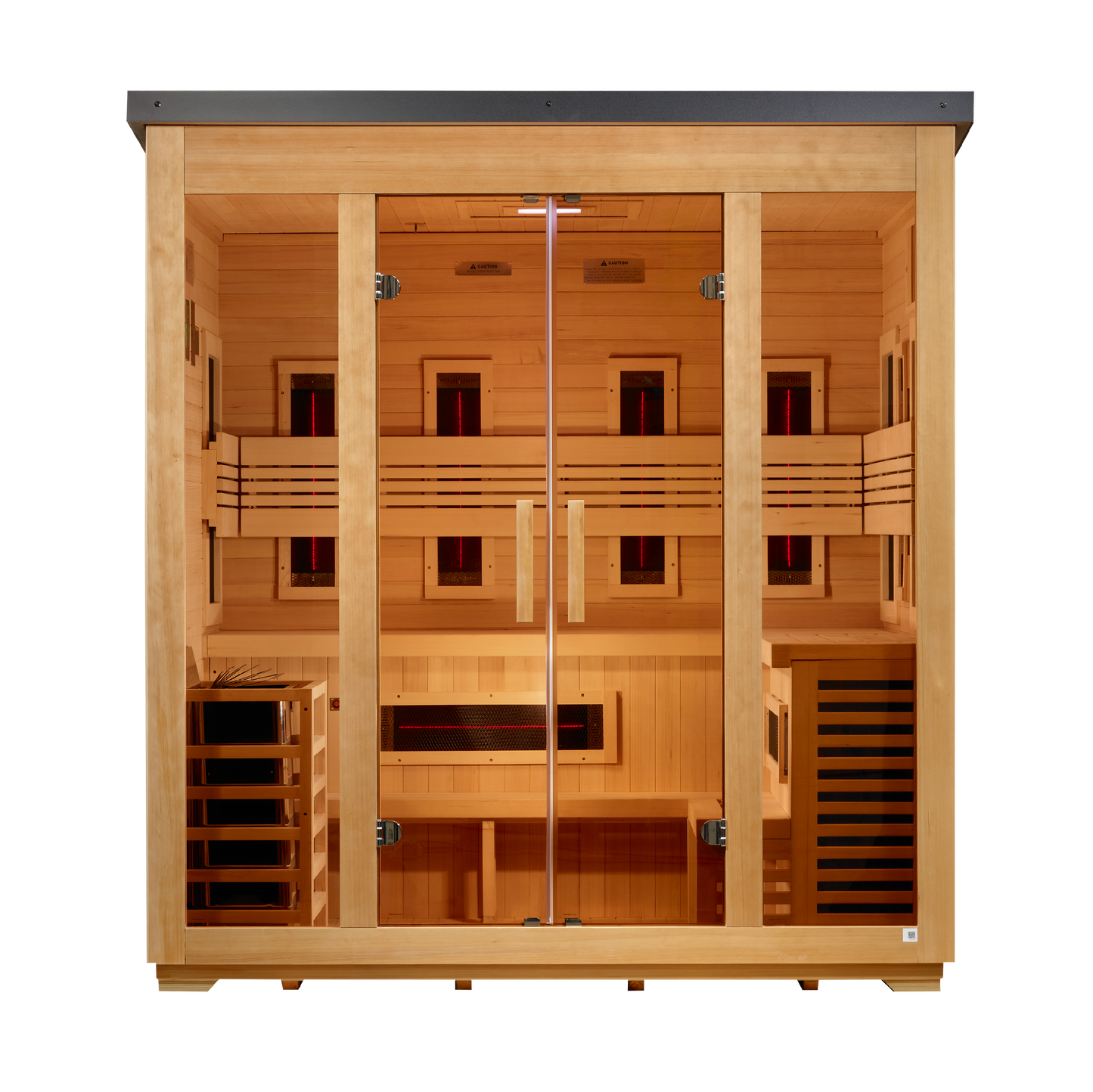 Gargellen 5 Person Hybrid  Flat Roof Outdoor Sauna (GDI-8025-01)