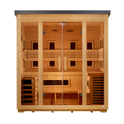 Gargellen 5 Person Hybrid  Flat Roof Outdoor Sauna (GDI-8025-01)